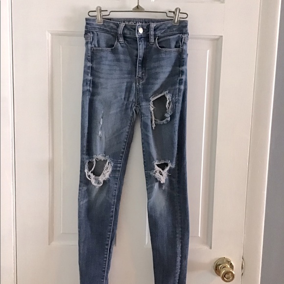 American Eagle SuperStretchX distressed Jeans - Picture 6 of 10